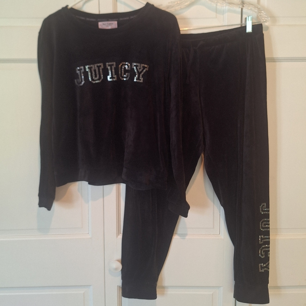 Juicy Couture Black Pajama Set